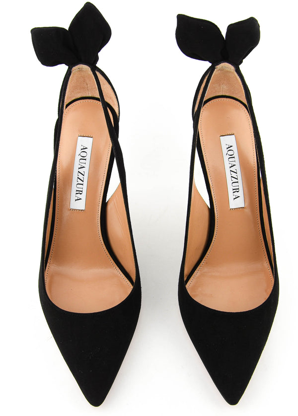 Paul Warmer AQUAZZURA BOWTIE PUMP BLACK 85