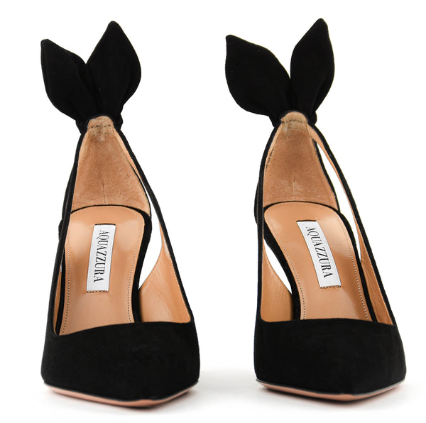 Paul Warmer AQUAZZURA BOWTIE PUMP BLACK 85