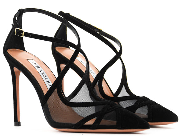 Paul Warmer AQUAZZURA SHEAR PUMP 105 BLACK