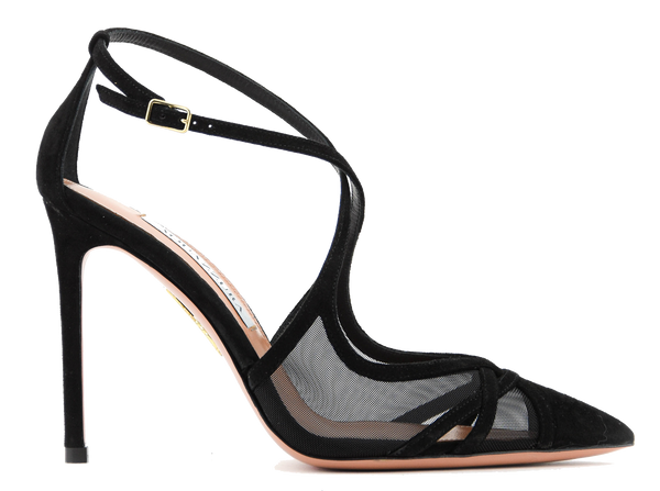 paul warmer AQUAZZURA SHEAR PUMP 105 BLACK