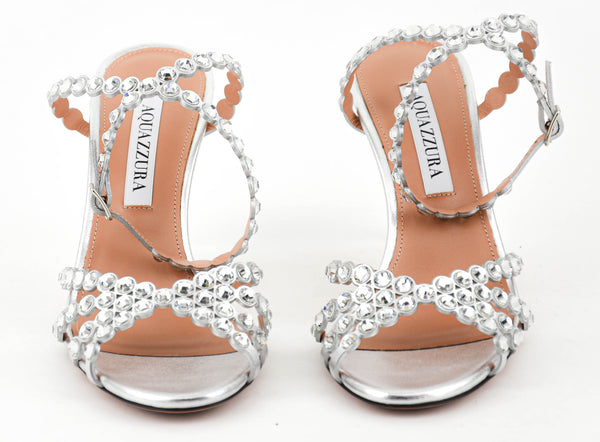 Paul Warmer AQUAZZURA TEQUILA SANDAL 85 SILVER