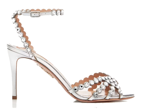 Paul Warmer AQUAZZURA TEQUILA SANDAL 85 SILVER