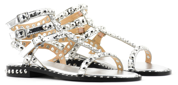 Paul Warmer ASH SOFT SANDAL BRAZIL MIRROR SILVER