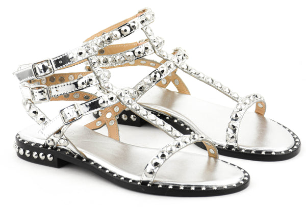 Paul Warmer ASH SOFT SANDAL BRAZIL MIRROR SILVER