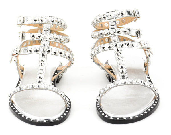 Paul Warmer ASH SOFT SANDAL BRAZIL MIRROR SILVER