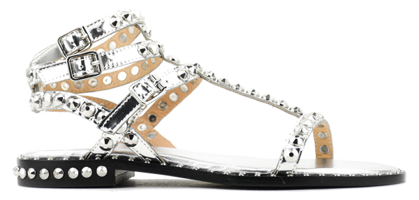 paul warmer ASH SOFT SANDAL BRAZIL MIRROR SILVER