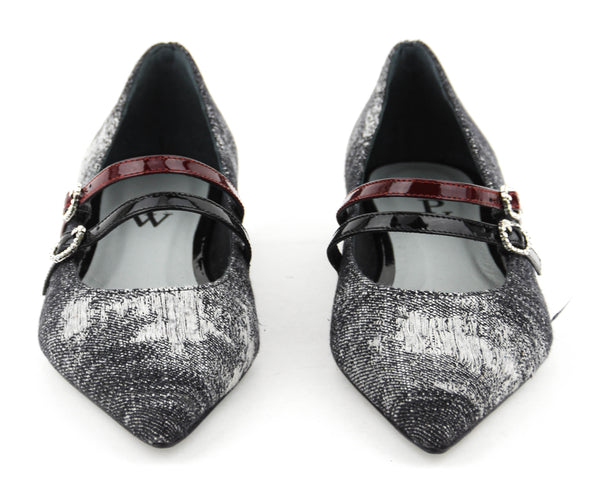 Paul Warmer PAUL WARMER ASTRO JEANS BALLERINA NERO BORDEAUX