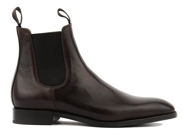 paul warmer PAUL WARMER BESPOKE CHELSEA BOOT CHOCOLAT