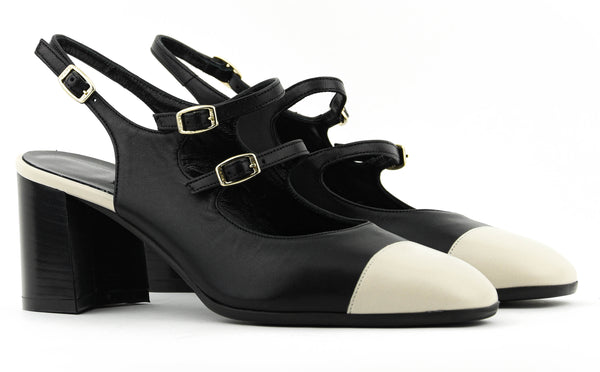 Paul Warmer CAREL PAPAYA PUMP BLACK BEIGE