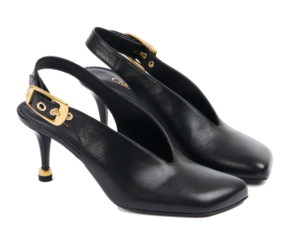 Paul Warmer CHLOE ANDREA SLINGBACK PUMP BLACK