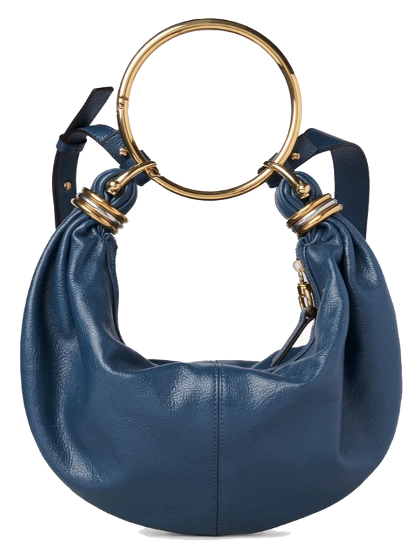 paul warmer CHLOE BRACELET BAG SMALL TAPESTRY BLUE