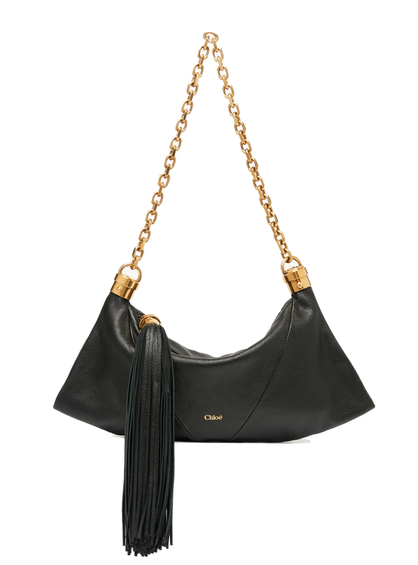 paul warmer CHLOE FOULARD SHOULDER BAG BLACK SMALL