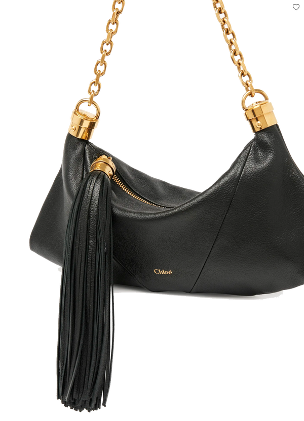 Paul Warmer CHLOE FOULARD SHOULDER BAG BLACK SMALL