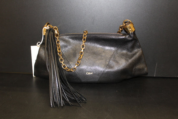 Paul Warmer CHLOE FOULARD SHOULDER BAG BLACK SMALL