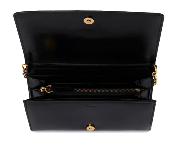 Paul Warmer CHLOE ICONIC FLAP WALLET BLACK