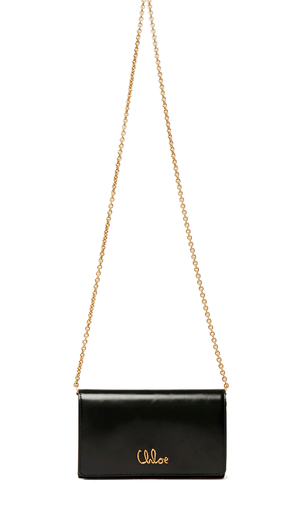 Paul Warmer CHLOE ICONIC FLAP WALLET BLACK