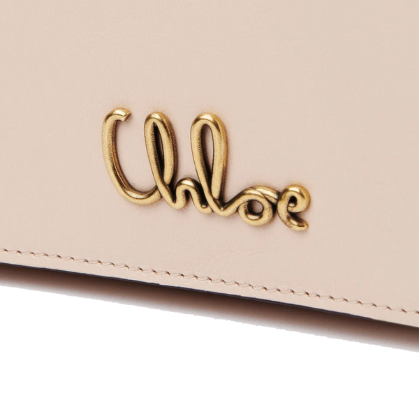 Paul Warmer CHLOE ICONIC FLAP WALLET CEMENT PINK