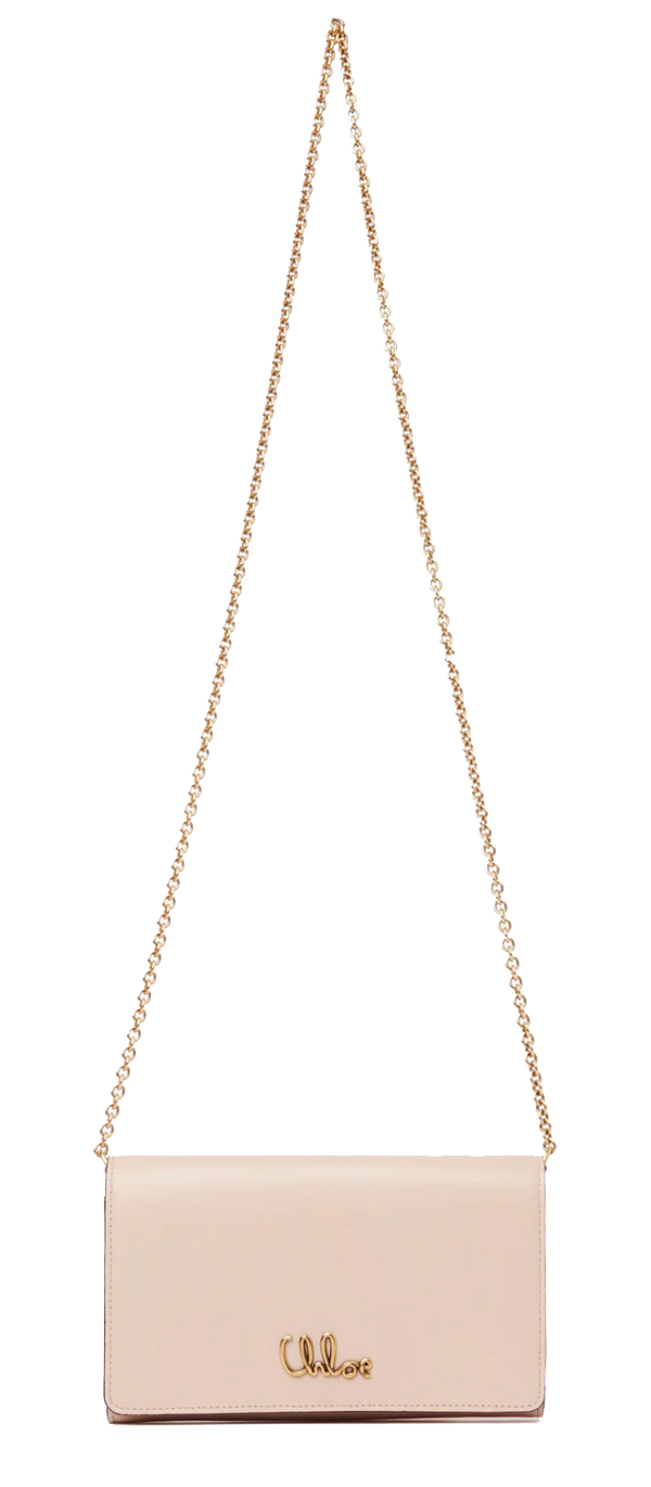 Paul Warmer CHLOE ICONIC FLAP WALLET CEMENT PINK