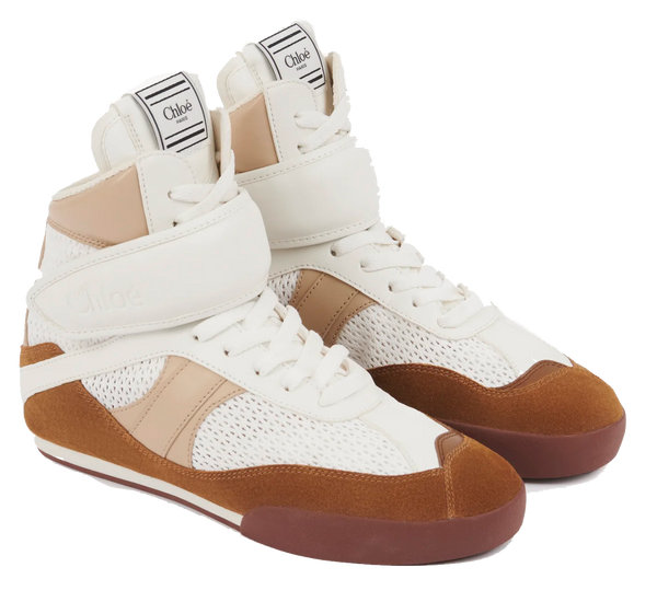 Paul Warmer CHLOE KICK SNEAKER HIGH NATURAL BROWN