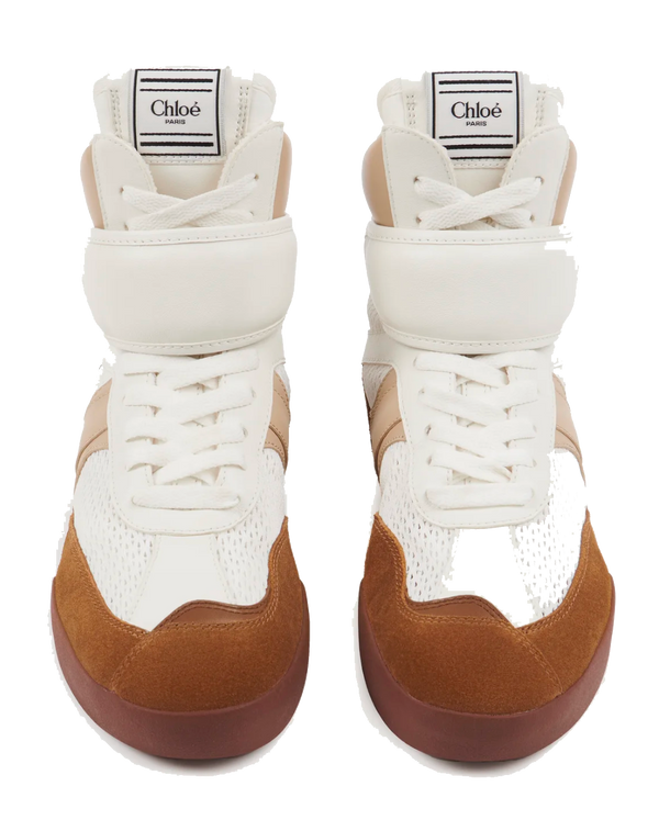 Paul Warmer CHLOE KICK SNEAKER HIGH NATURAL BROWN