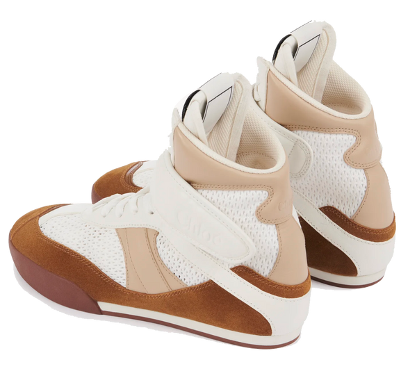 Paul Warmer CHLOE KICK SNEAKER HIGH NATURAL BROWN