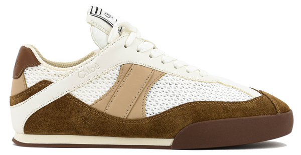 paul warmer CHLOE KICK SNEAKER LOW NATURAL BROWN