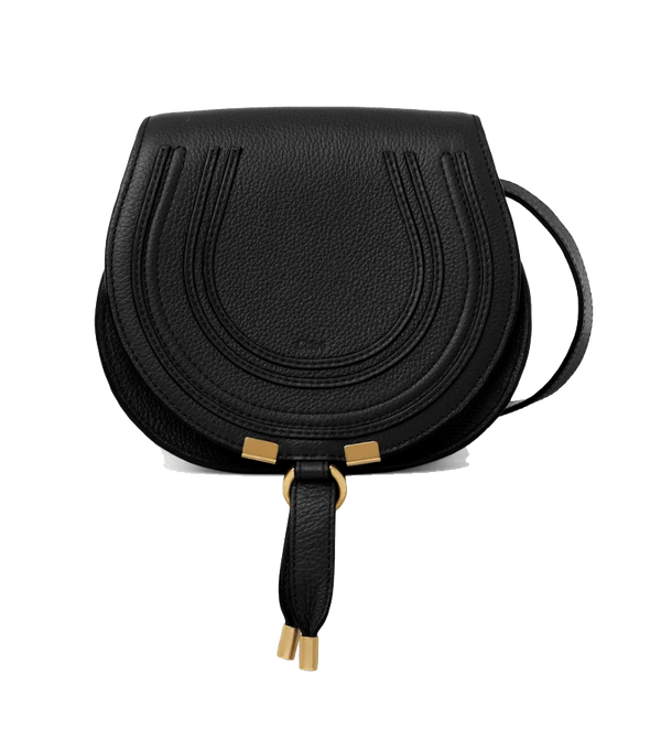 Paul Warmer CHLOE MARCIE SADDLE SMALL BLACK