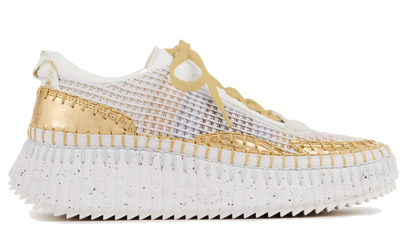 paul warmer CHLOE NAMA SNEAKER GOLD