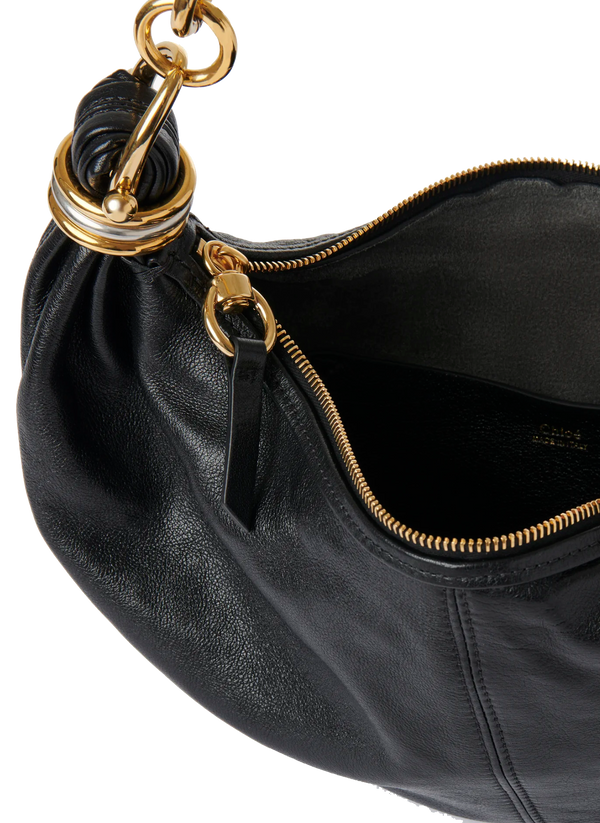 Paul Warmer CHLOE SMALL HOBO BAG METAL BLACK