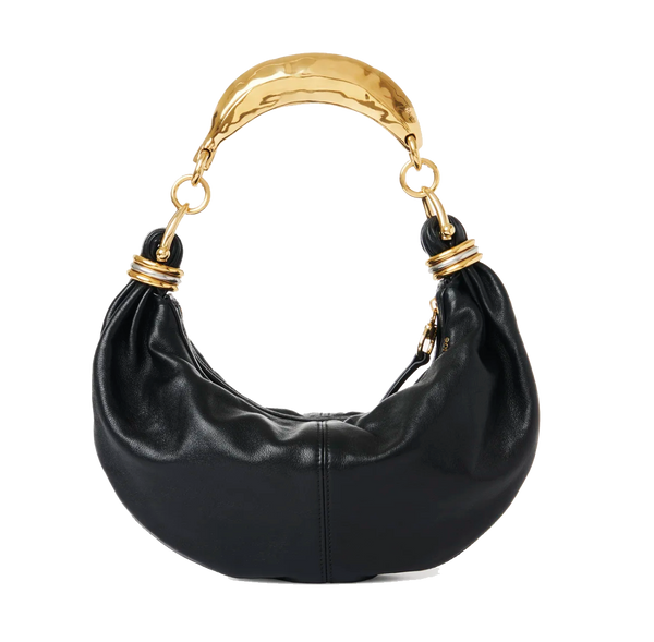paul warmer CHLOE SMALL HOBO BAG METAL BLACK