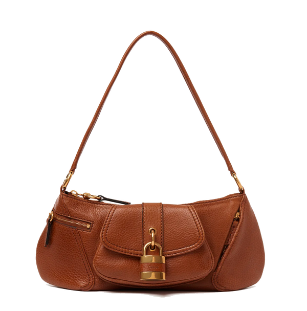 paul warmer CHLOE 'THE 90' SHOULDERBAG CLAY BROWN