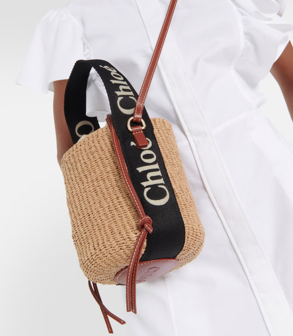 Paul Warmer CHLOE WOODY BASKET BLACK SMALL