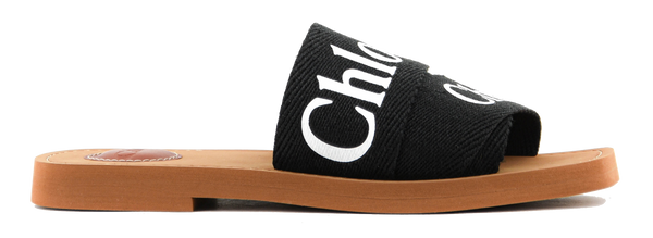 paul warmer CHLOE WOODY SLIDE BLACK