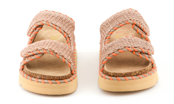 Paul Warmer COLORS OF CALIFORNIA RAFFIA SANDAL TAN