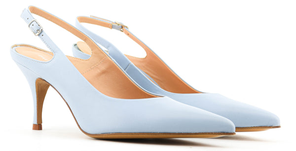 Paul Warmer PAUL WARMER DECADENT SLING PUMP SKY BLUE