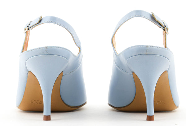 Paul Warmer PAUL WARMER DECADENT SLING PUMP SKY BLUE