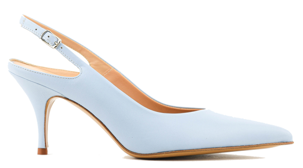 Paul Warmer PAUL WARMER DECADENT SLING PUMP SKY BLUE