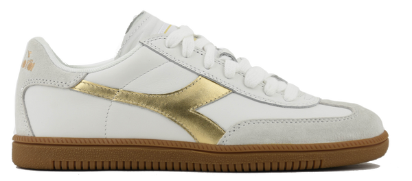 paul warmer DIADORA TRAINER METALLIC WHITE GOLD