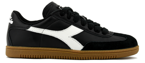paul warmer DIADORA TRAINER SNEAKER BLACK WHITE