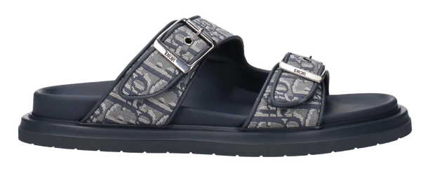 paul warmer DIOR AQUA DUBBLE BAND SANDAL BLUE