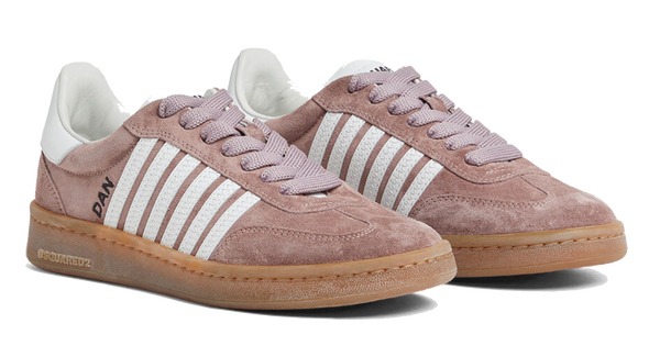 Paul Warmer DSQUARED2 BOXER SNEAKER MAUVE WHITE