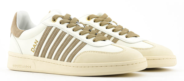 Paul Warmer DSQUARED2 BOXER SNEAKER MILK TOBACCO