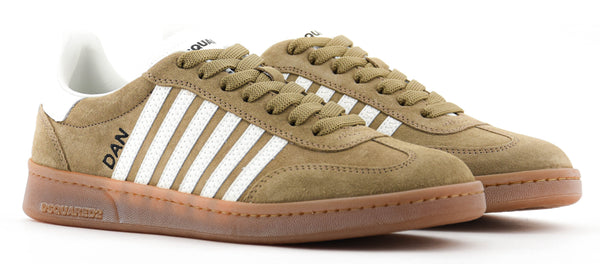 Paul Warmer DSQUARED2 BOXER SNEAKER Tobacco White