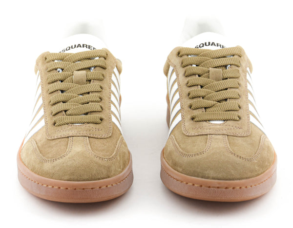 Paul Warmer DSQUARED2 BOXER SNEAKER Tobacco White