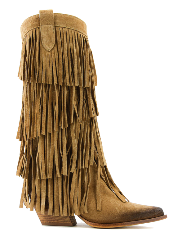 paul warmer ELENA IACHI BOHO BOOT CAMEL