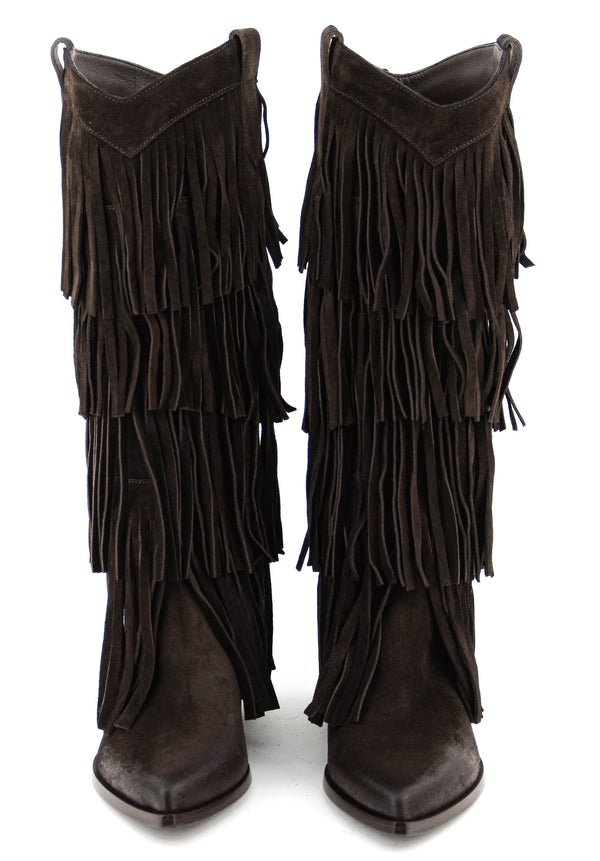 Paul Warmer ELENA IACHI BOHO BOOT DARK BROWN