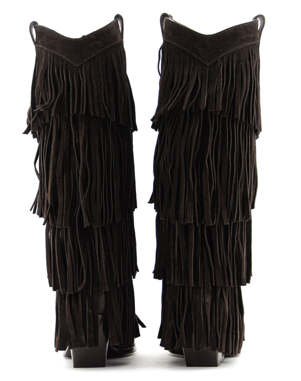 Paul Warmer ELENA IACHI BOHO BOOT DARK BROWN