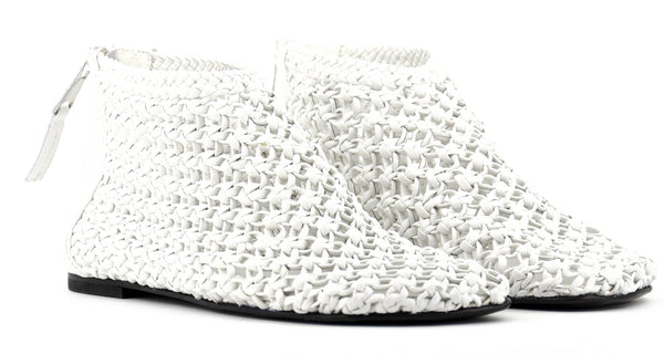 Paul Warmer ELENA IACHI CROCHET BOOTIE BIANCO