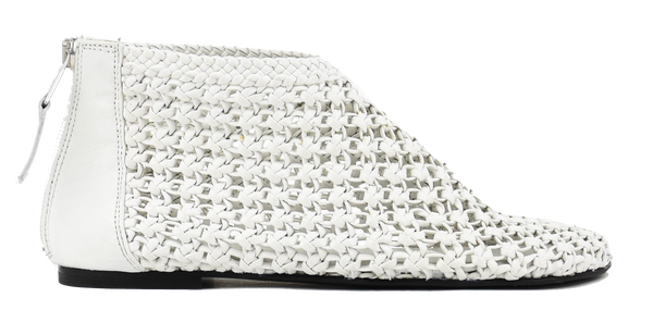 paul warmer ELENA IACHI CROCHET BOOTIE BIANCO