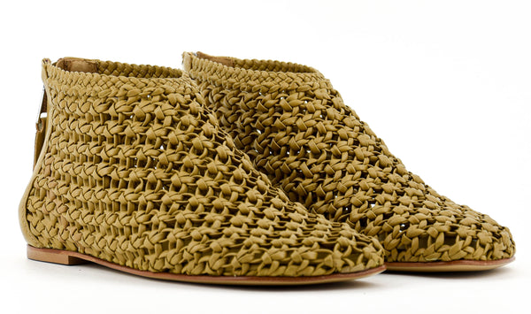 Paul Warmer ELENA IACHI CROCHET BOOTIE CAMEL